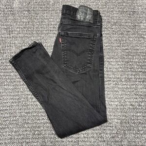 Levis 512 Jeans Men's Black Slim Fit Tapered Leg Denim Size 32x30 Distressed